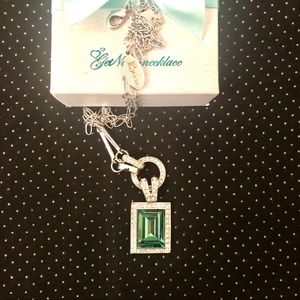 Borun America emerald necklace/ new no tag